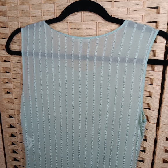 Escada Silk Sheer Women's Sleeveless Top - Light Green 36 - Picture 7 of 10